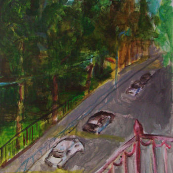 Pintura titulada "Сердобольская улица" por Aleksei Filippov, Obra de arte original