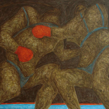 Картина под названием "Боевые фигуры" - Алексей Филиппов, Подлинное произведение искусства