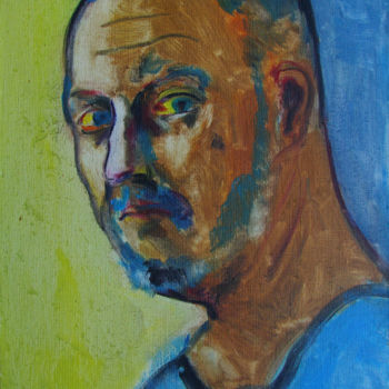 Painting titled "Мужской портрет" by Aleksei Filippov, Original Artwork