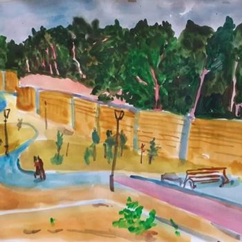 Картина под названием "Парк Теренкур в Сес…" - Алексей Филиппов, Подлинное произведение искусства