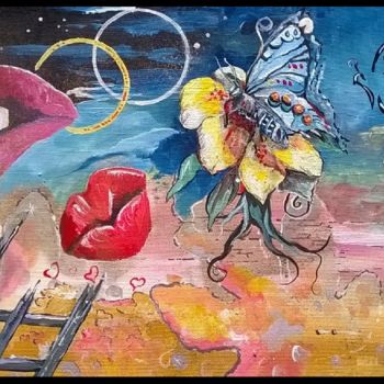 Painting titled "creo come parlo (ab…" by Ale In Art, Original Artwork, Acrylic