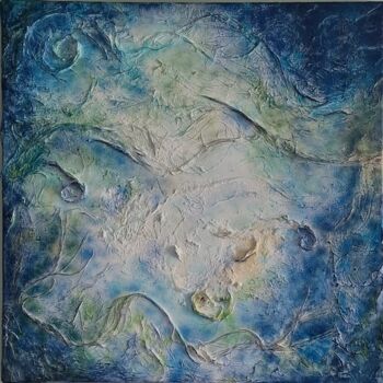 Peinture intitulée "En lo profundo" par Alejandra Valeiro, Œuvre d'art originale, Acrylique Monté sur Châssis en bois