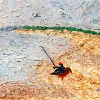 Pintura intitulada "Pescador" por A.Spera, Obras de arte originais