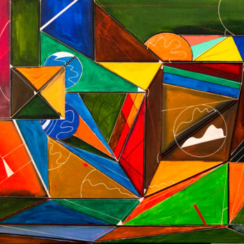 Pintura intitulada "Pravim caos" por Alejandro, Obras de arte originais, Acrílico