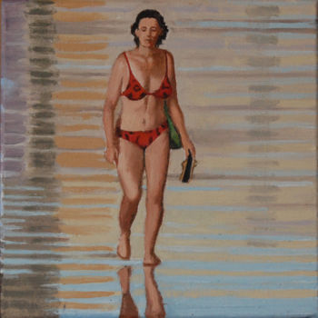 Malerei mit dem Titel "el-bikini-rojo.jpg" von Alejandro Fajardo, Original-Kunstwerk