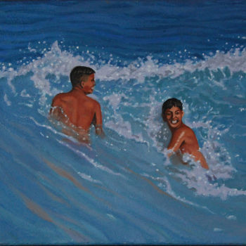 Pintura titulada "la-ola.jpg" por Alejandro Fajardo, Obra de arte original