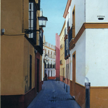 Pintura titulada "calle-cepeda.jpg" por Alejandro Fajardo, Obra de arte original