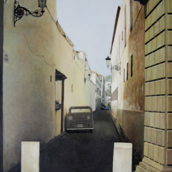 Pintura titulada "calle-del-agua.jpg" por Alejandro Fajardo, Obra de arte original