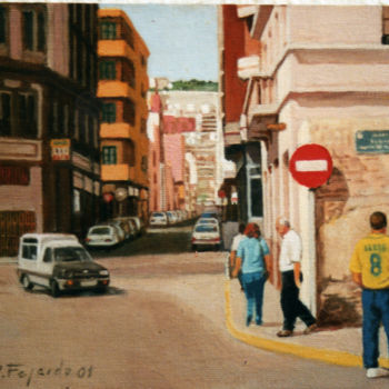 Pintura titulada "calle-obispo-rabada…" por Alejandro Fajardo, Obra de arte original