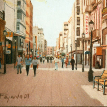 Pintura titulada "calle-triana.jpg" por Alejandro Fajardo, Obra de arte original