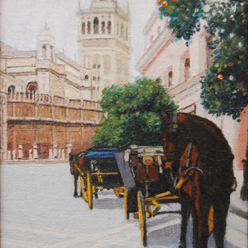 Malarstwo zatytułowany „coche-de-caballos.j…” autorstwa Alejandro Fajardo, Oryginalna praca