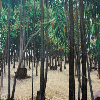 Pintura intitulada "eucaliptos1.jpg" por Alejandro Fajardo, Obras de arte originais