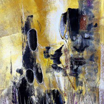 Рисунок под названием "Yellow sorcery. Par…" - Alexandra Kraeva, Подлинное произведение искусства, Акрил