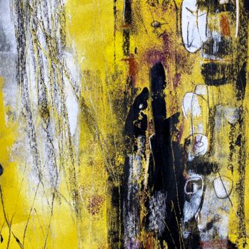 Рисунок под названием "Yellow sorcery. Par…" - Alexandra Kraeva, Подлинное произведение искусства, Акрил