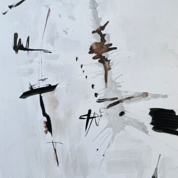 Рисунок под названием "Composition 1" - Alexandra Kraeva, Подлинное произведение искусства, Чернила