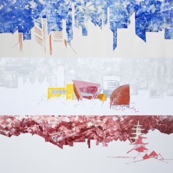 Картина под названием "Osaka Kyoto Kitakyu…" - Aleks Andr, Подлинное произведение искусства, Масло