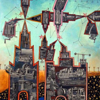 Картина под названием "Complex interactions" - Алекс Вознесенский, Подлинное произведение искусства, Акрил