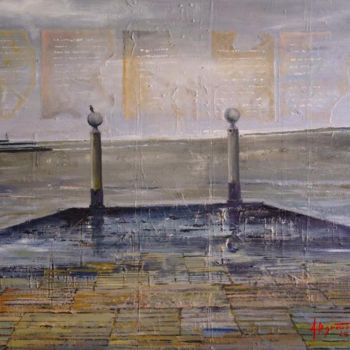Malerei mit dem Titel "Lisbon Fado. Missin…" von Aleks Voznesenskii, Original-Kunstwerk, Öl
