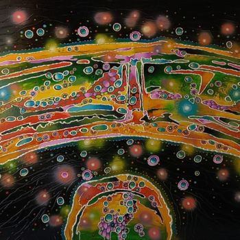 Schilderij getiteld "Milky Way" door Oleksandr Lekomtsev, Origineel Kunstwerk, Olie