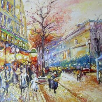 Ζωγραφική με τίτλο "Париж" από Александр Раскольников, Αυθεντικά έργα τέχνης