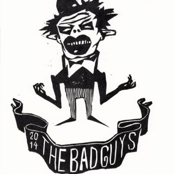 Printmaking titled ""The Bad Guys". Bri…" by Aleksandr Butylin, Original Artwork, Linocuts