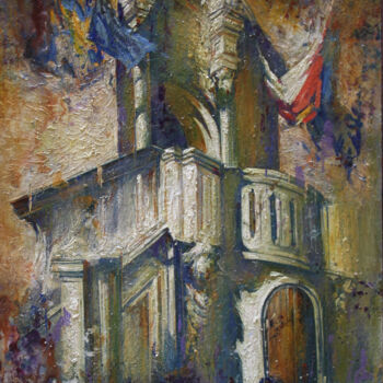 Schilderij getiteld "ETUDE GDANSK 17" door Dobrodiy Alexandr, Origineel Kunstwerk, Olie