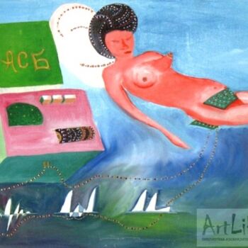 Pintura intitulada "ASB" por Aleksandr Emelianov, Obras de arte originais, Óleo