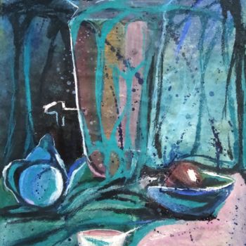 Рисунок под названием "Still life with a s…" - Александр Глухов, Подлинное произведение искусства, Пастель