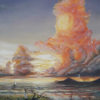 Pittura intitolato "После бури" da Aleksandr Gritsenko, Opera d'arte originale, Olio