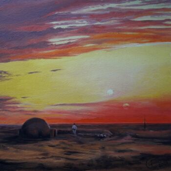 Malarstwo zatytułowany „Star wars Luke Skyw…” autorstwa Александр Гриценко, Oryginalna praca, Olej