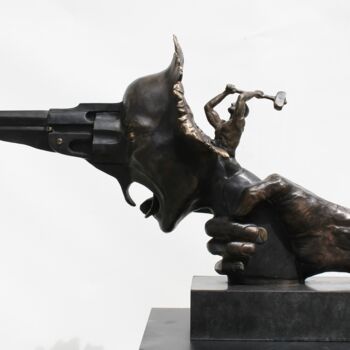 Sculpture intitulée "Импульс" par Aleksandr Kapitanchuk, Œuvre d'art originale, Bronze