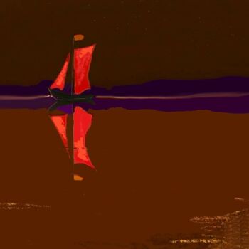 Цифровое искусство под названием "Парус" - Александр Коровин, Подлинное произведение искусства, Цифровая живопись