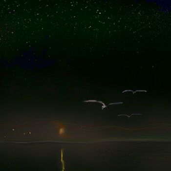 Цифровое искусство под названием "Млечный путь" - Александр Коровин, Подлинное произведение искусства, Цифровая живопись
