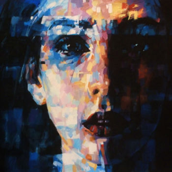 "BLUE_PORTRAIT" başlıklı Tablo Aleksandr Ilichev tarafından, Orijinal sanat, Akrilik