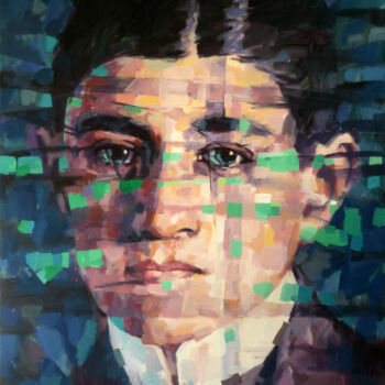 Painting titled "_KAFKA_" by Aleksandr Ilichev, Original Artwork, Acrylic