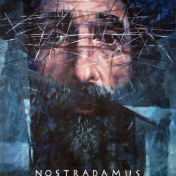 Painting titled "NOSTRADAMUS" by Aleksandr Ilichev, Original Artwork, Acrylic