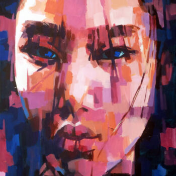 Malarstwo zatytułowany „EASTERN GIRL” autorstwa Aleksandr Ilichev, Oryginalna praca, Akryl