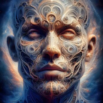 Цифровое искусство под названием "100 Faces of God_050" - Александр Погодин, Подлинное произведение искусства, Изображение,…