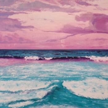 Pittura intitolato "Ocean" da Aleksandr Popdiakunik, Opera d'arte originale, Olio