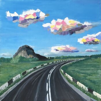 Malarstwo zatytułowany „ON THE ROAD” autorstwa Aleksandr Rudenko, Oryginalna praca, Olej