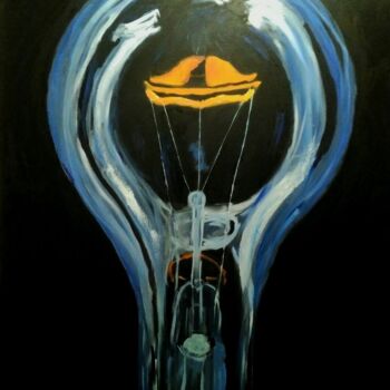 Painting titled "Idea" by Aleksandr Rudenko, Original Artwork, Oil
