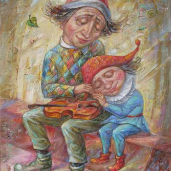 Malarstwo zatytułowany „Сон” autorstwa Александр Шабанов, Oryginalna praca, Olej