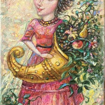 Peinture intitulée "Флора" par Aleksandr Shabanov, Œuvre d'art originale, Huile