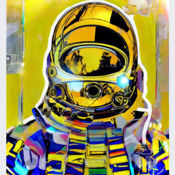 Peinture intitulée "Марсианка" par Aleksandr Shepelev, Œuvre d'art originale, Peinture numérique