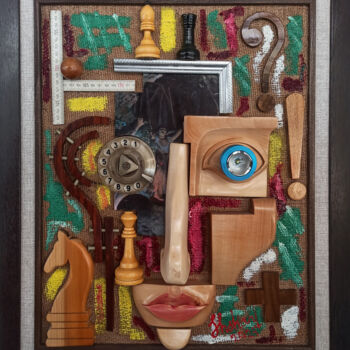 Γλυπτική με τίτλο "PHILOSOPHY OF LIFE" από Aleksandr Shkarbanenko, Αυθεντικά έργα τέχνης, Ξύλο Τοποθετήθηκε στο Ξύλινο φορεί…