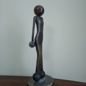 Sculpture intitulée "Яя, из пары Созвезд…" par Aleksandr Stepanov, Œuvre d'art originale, Bronze