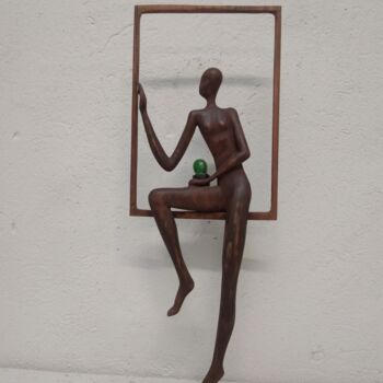 Sculpture titled "intermezzo with cac…" by Aleksandr Stepanov, Original Artwork, Wood