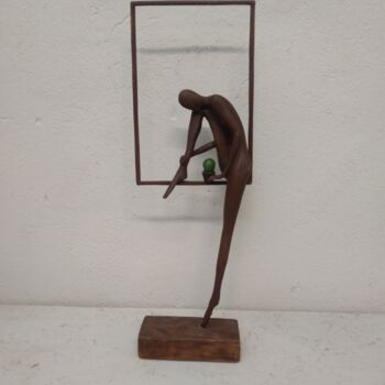 Sculpture titled "Intermezzo with cac…" by Aleksandr Stepanov, Original Artwork, Wood