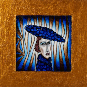 Painting titled "Impression blue." by Aleksandr Volkov, Original Artwork, Acrylic