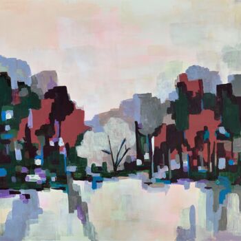 Картина под названием "Winter Landscape /…" - Alexandra Djokic, Подлинное произведение искусства, Акрил